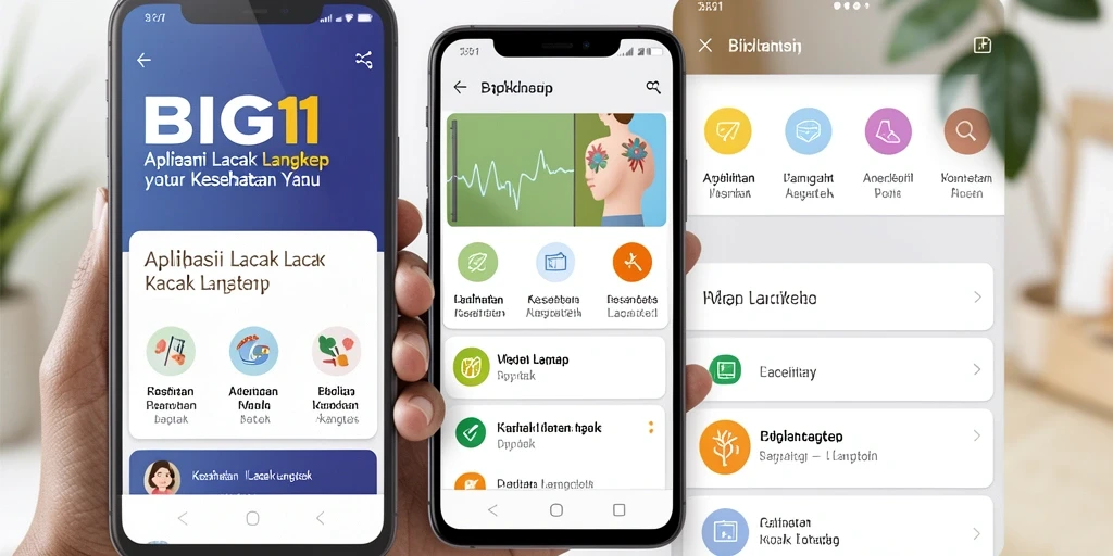 Tampilan antarmuka utama BIG11 menampilkan fitur Lacak Langkah dengan jelas.