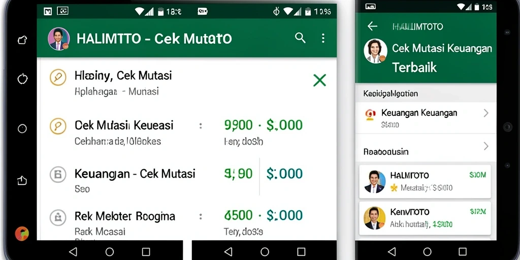 Tampilan antarmuka HALIMTOTO yang sederhana dan informatif untuk cek mutasi.