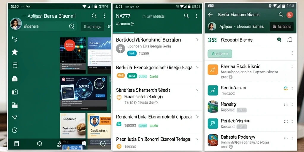 Tampilan antarmuka aplikasi NA777 yang menarik dan informatif.