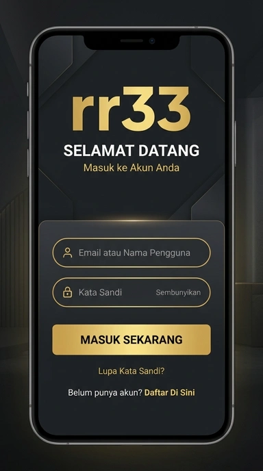 Tampilan halaman login rr33